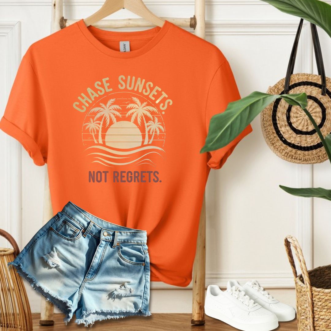 Chase Sunsets, Not Regrets Tee