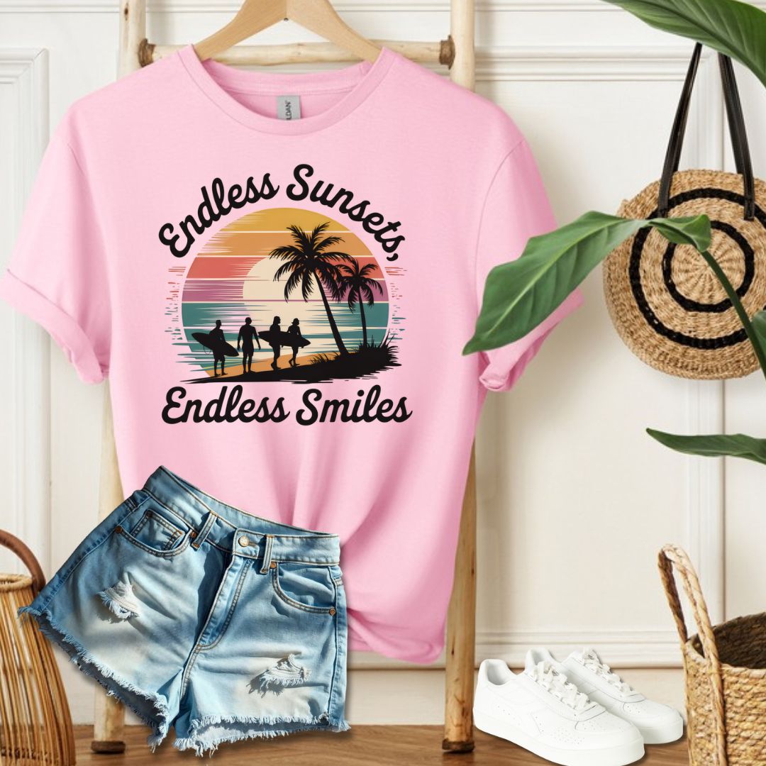 Endless Sunsets, Endless Smiles Tee