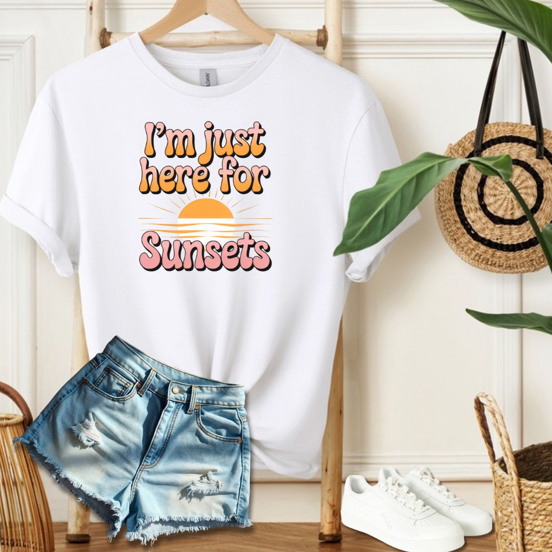 Here for Sunsets Tee