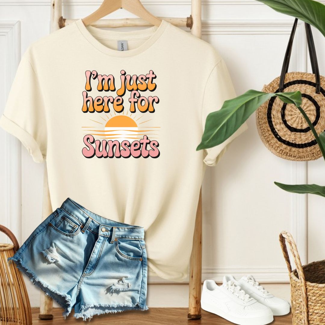 Here for Sunsets Tee