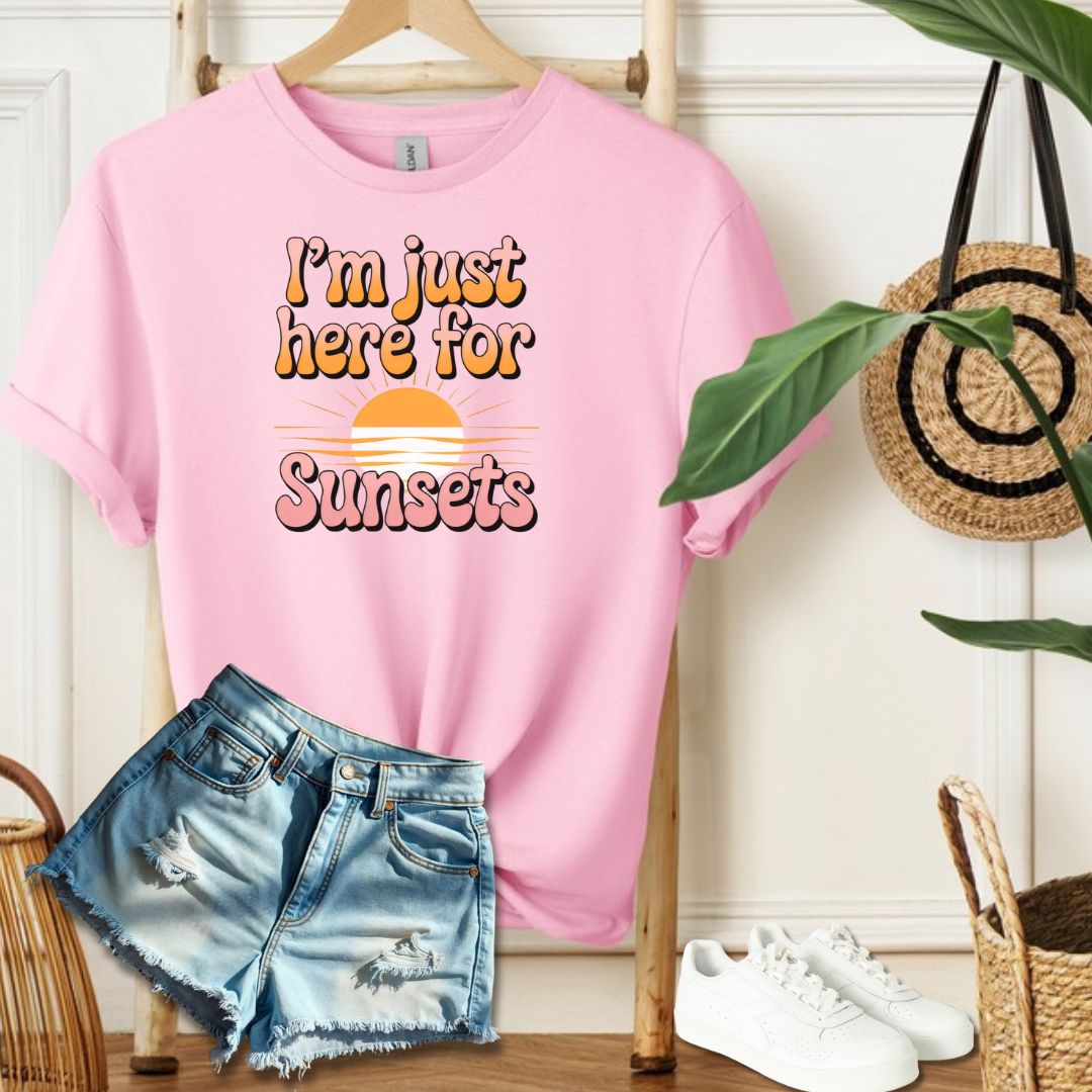 Here for Sunsets Tee