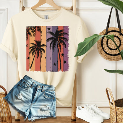 Retro Palms Sunset Tee