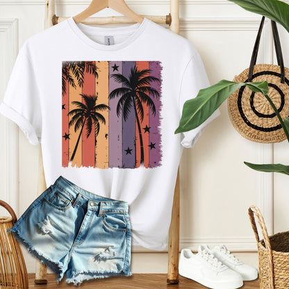 Retro Palms Sunset Tee