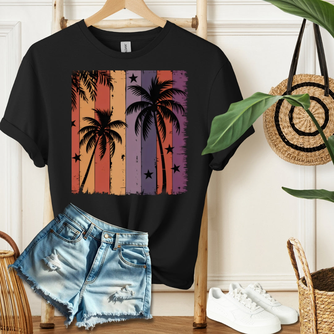 Retro Palms Sunset Tee