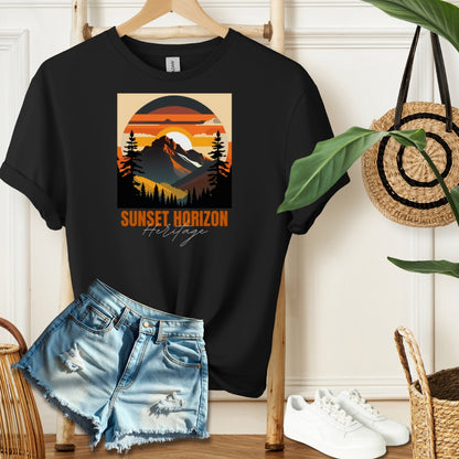 Sunset Horizon Heritage Tee