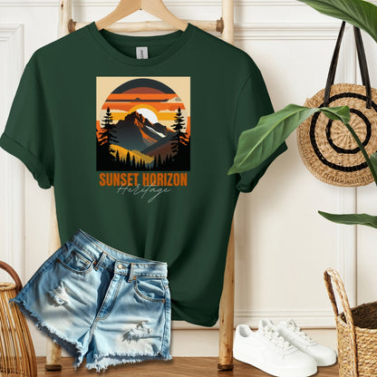 Sunset Horizon Heritage Tee