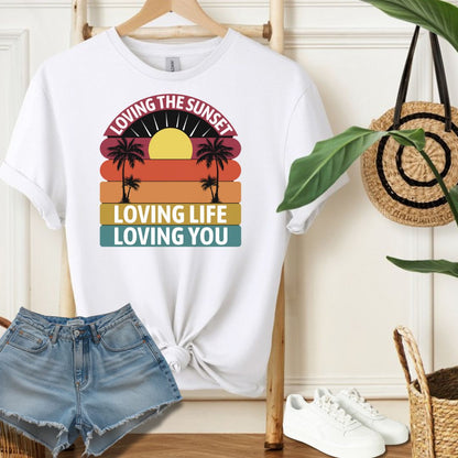 Loving Life Sunset Tee