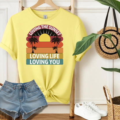 Loving Life Sunset Tee