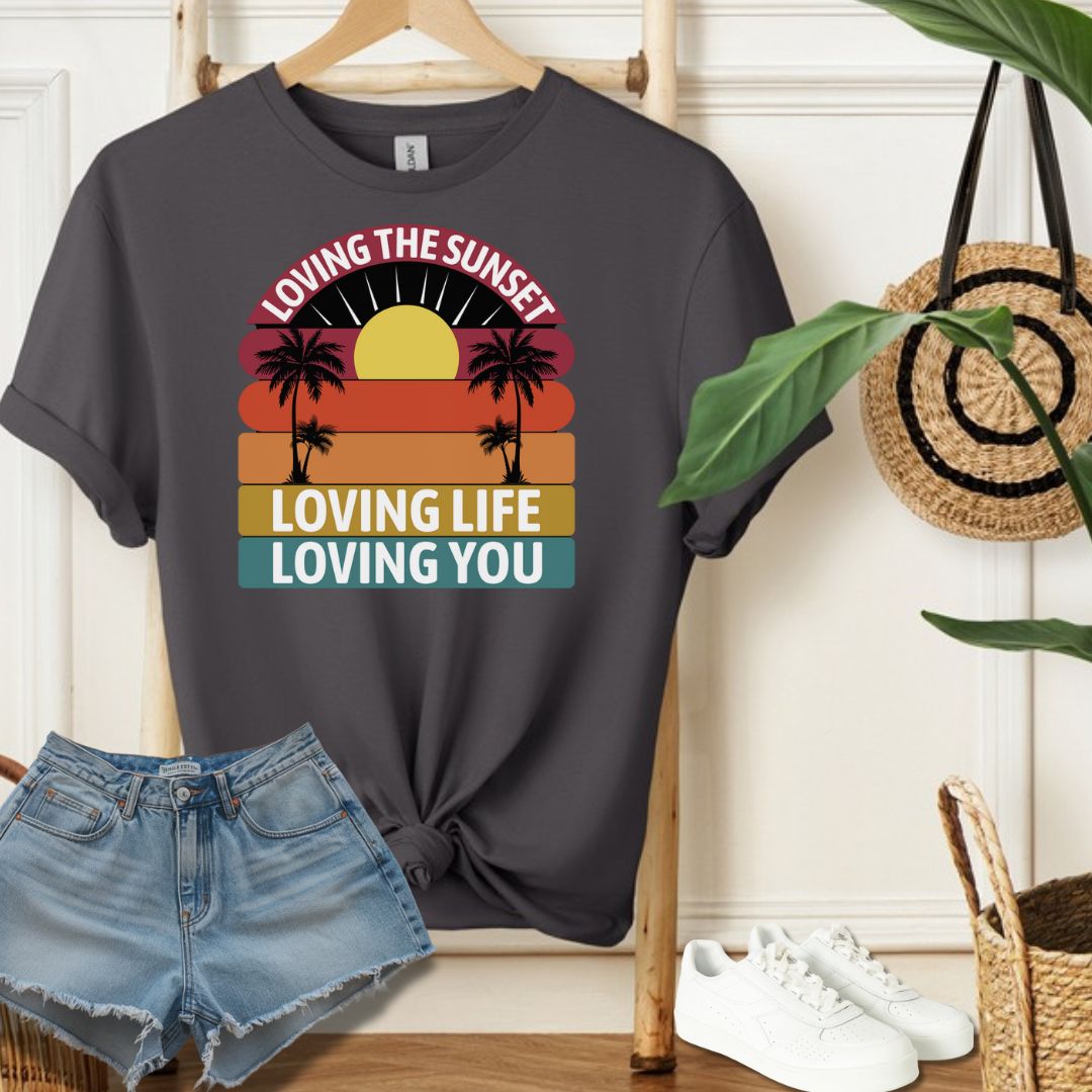 Loving Life Sunset Tee