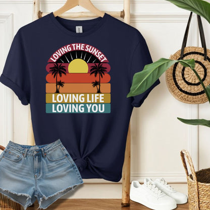 Loving Life Sunset Tee