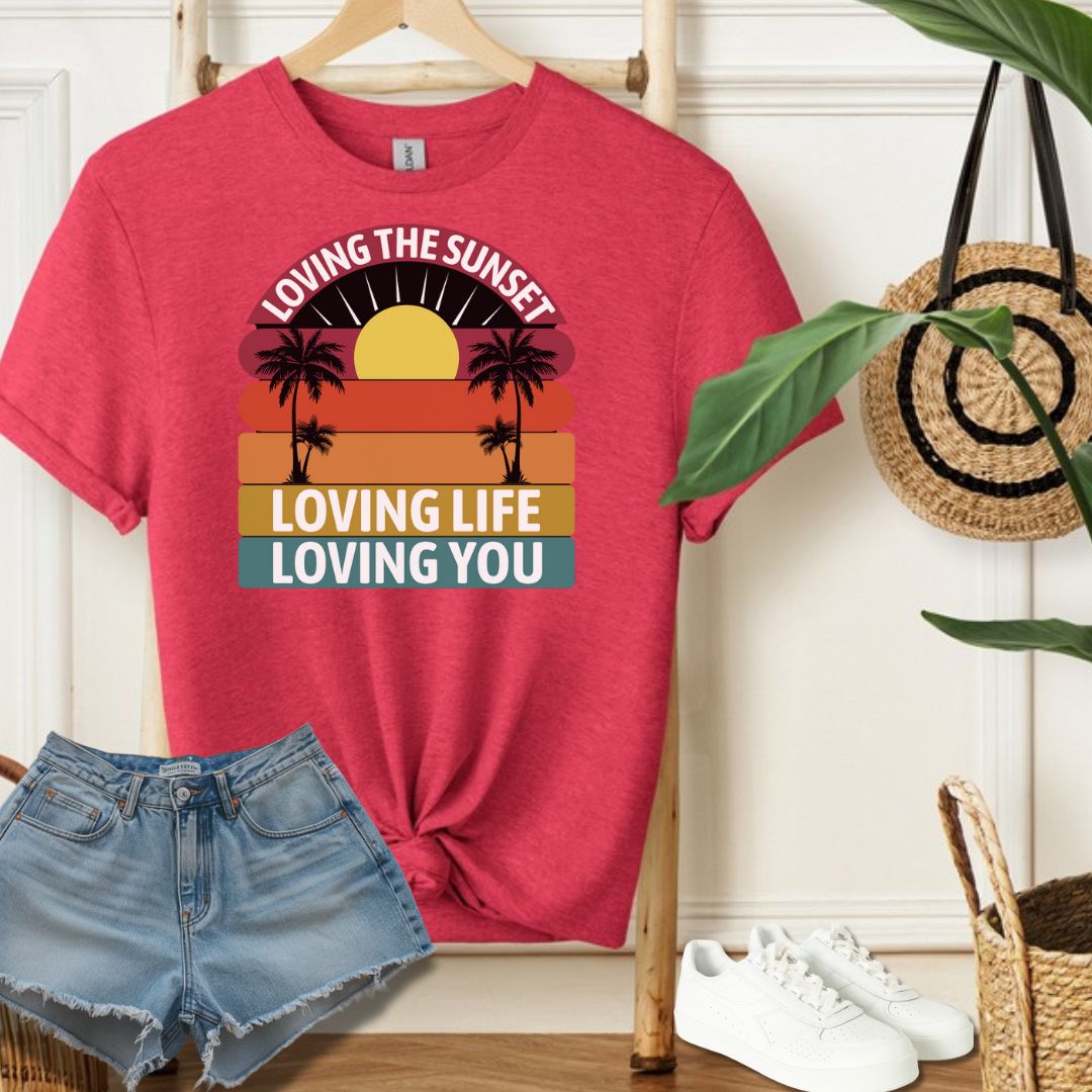 Loving Life Sunset Tee