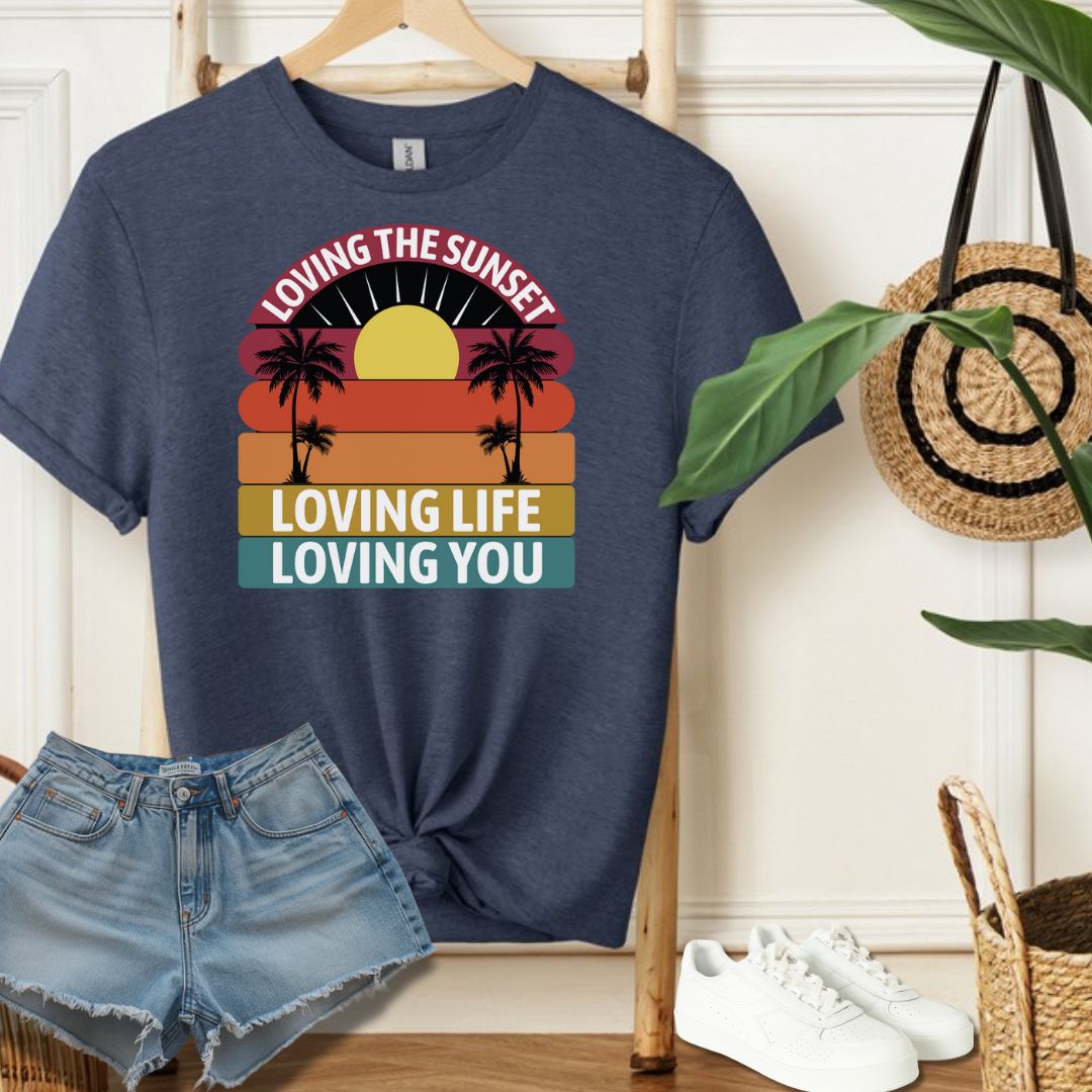 Loving Life Sunset Tee